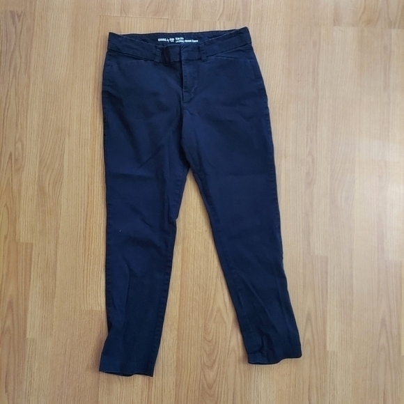 GAP Factory Blue Slim City Khaki Pants Ankle Size 2 Regular - Picture 1 of 4